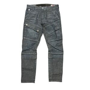 G-Star Raw Airblaze 3D Skinny Moto Cargo Jeans Mens 32x30 Japanese Fabric Blue